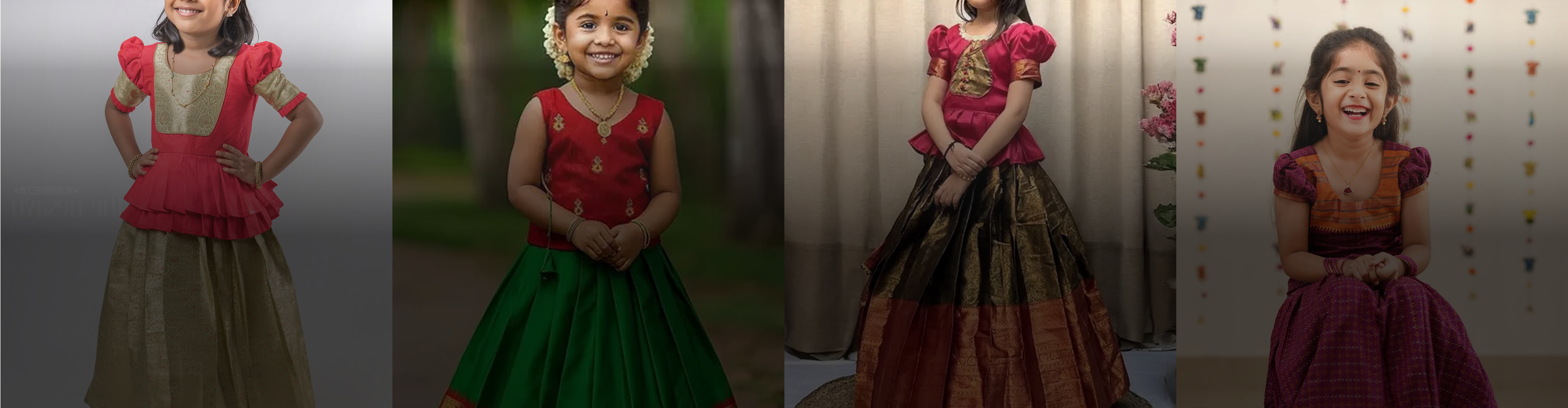 Latest Pavadai Sattai Designs for Girls