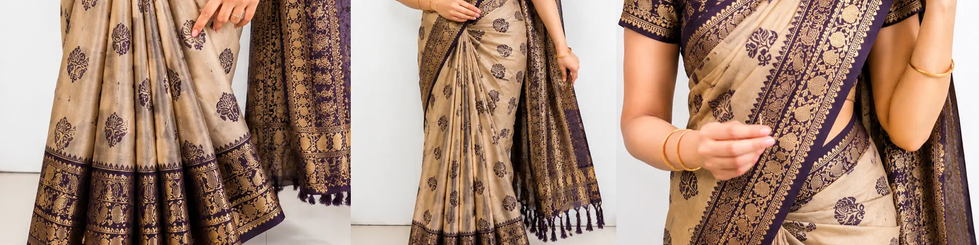 How to Drape a Cotton Saree Perfectly Without Slipping