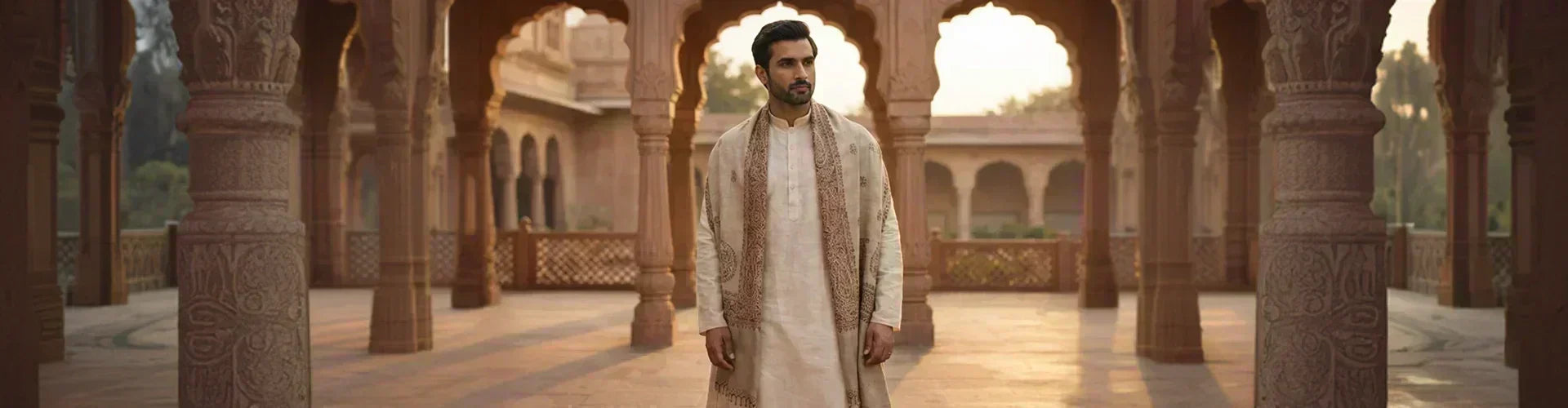 how to wear a men’s shawl