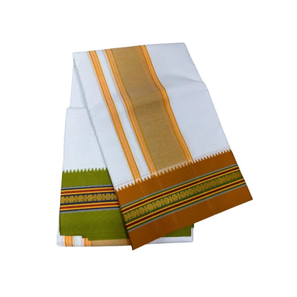Men Pure Cotton Nagpuri Panchakacham Dhoti -9x5