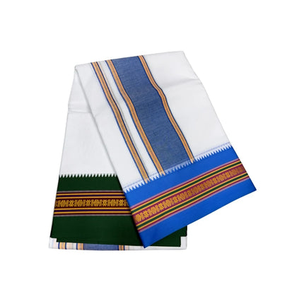 Men Pure Cotton Nagpuri Panchakacham Dhoti -9x5