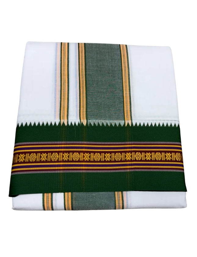 Men Pure Cotton Nagpuri Panchakacham Dhoti -9x5