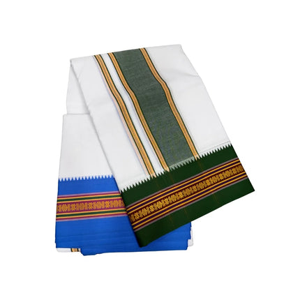 Men Pure Cotton Nagpuri Panchakacham Dhoti -9x5