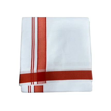 Men Pure Cotton 1 Inch Thillana Panchakacham Dhoti-9x5