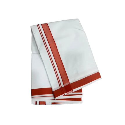 Men Pure Cotton 1 Inch Thillana Panchakacham Dhoti-9x5