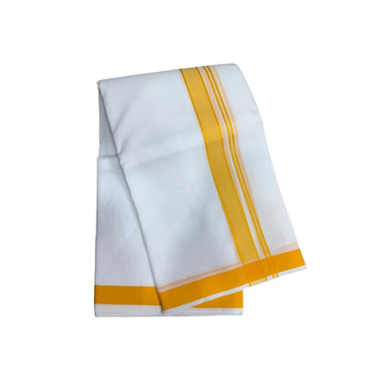 Men Pure Cotton 1 Inch Thillana Panchakacham Dhoti-9x5