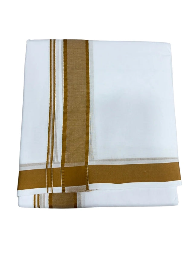 Men Pure Cotton 1 Inch Thillana Panchakacham Dhoti-9x5
