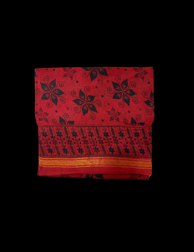 Madurai Kalamkari Prints Cotton 9 yards Sarees