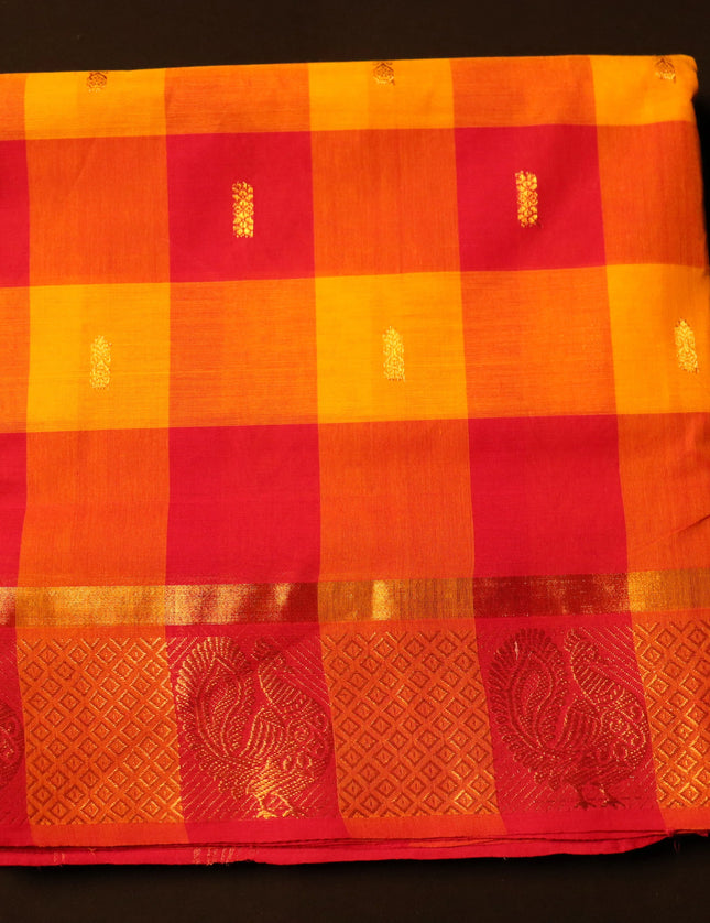 Akalya Checks Butta 9 Yards Sarees