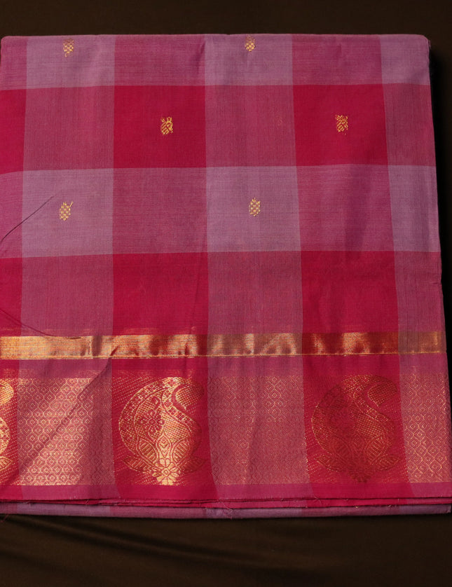 Akalya Checks Butta 9 Yards Sarees
