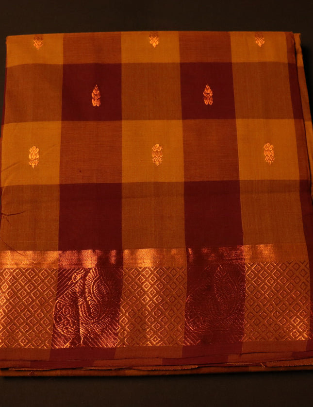 Akalya Checks Butta 9 Yards Sarees