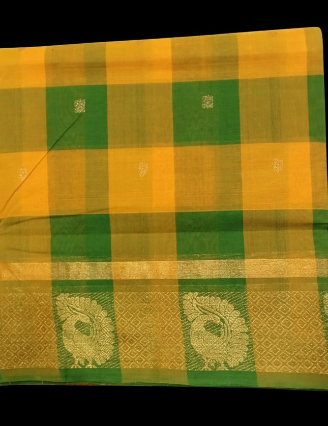 Akalya Checks Butta 9 Yards Sarees