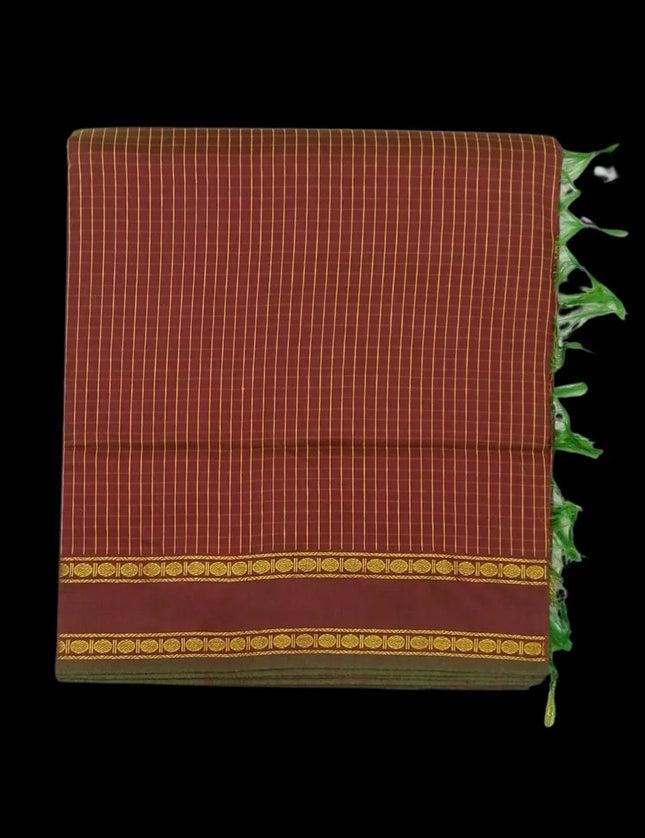 Kalyani Arani Checks 6 yards Sarees