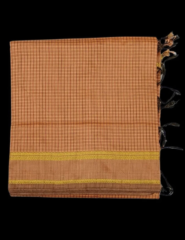 Kalyani Arani Checks 6 yards Sarees