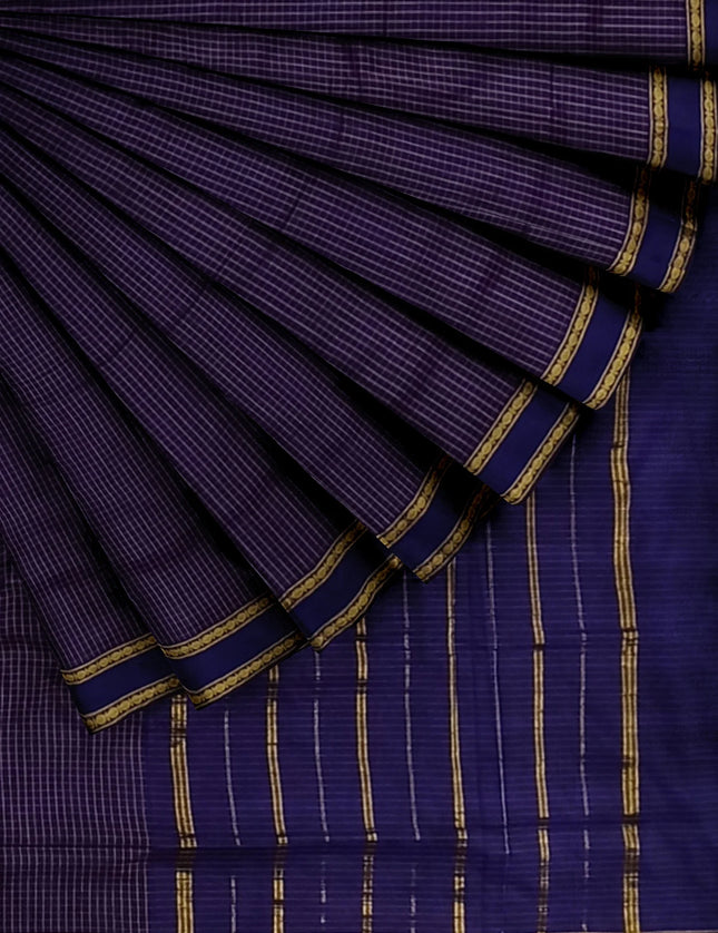 Kalyani Arani Checks 6 yards Sarees