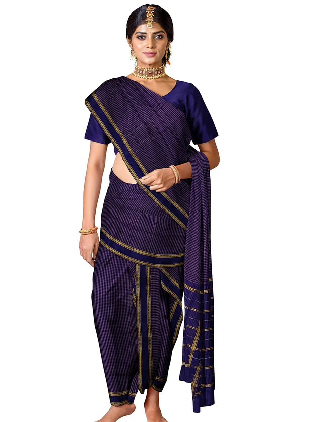 Kalyani Arani Checks 6 yards Sarees