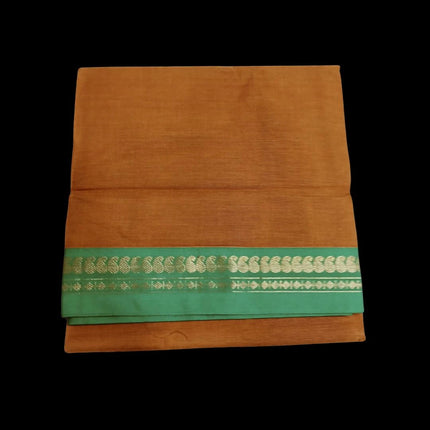 BANHATTI GADWAL CONTRAST BORDER 9 YARDS SAREES