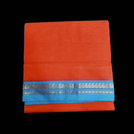 BANHATTI GADWAL CONTRAST BORDER 9 YARDS SAREES