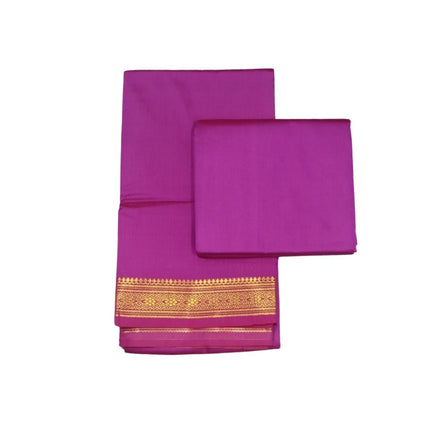 Belgam Art Silk Kids Dhoti With Angavastram-3M+2M