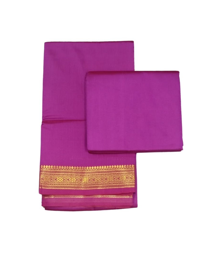 Belgam Art Silk Kids Dhoti With Angavastram-3M+2M