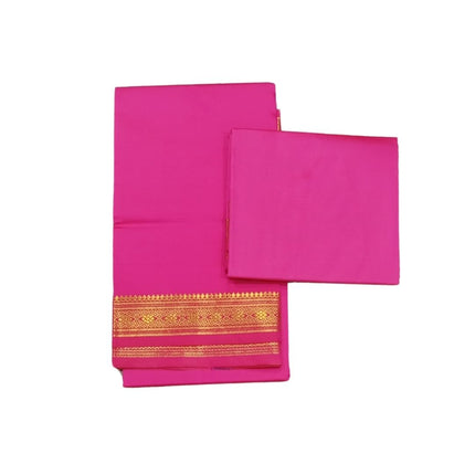 Belgam Art Silk Kids Dhoti With Angavastram-3M+2M