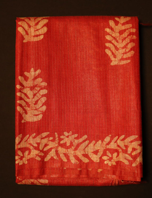 Bhagalpuri Self Checks Batik 9 Yards Sarees