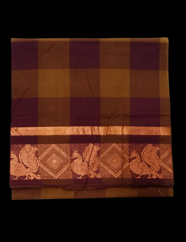 Chettinad Agalya Kattam Cotton 6 yards Sarees