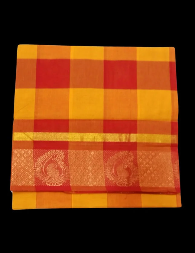 Chettinad Agalya Kattam Cotton 6 yards Sarees