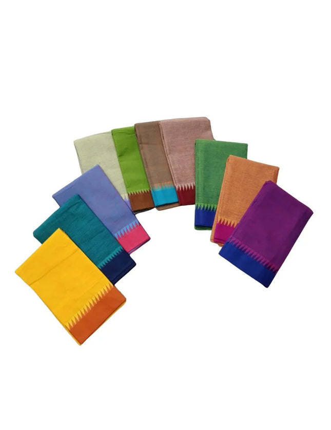 Dobby Border Blouse Pieces- 1M