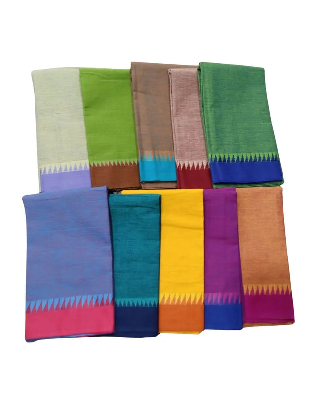 Dobby Border Blouse Pieces- 1M