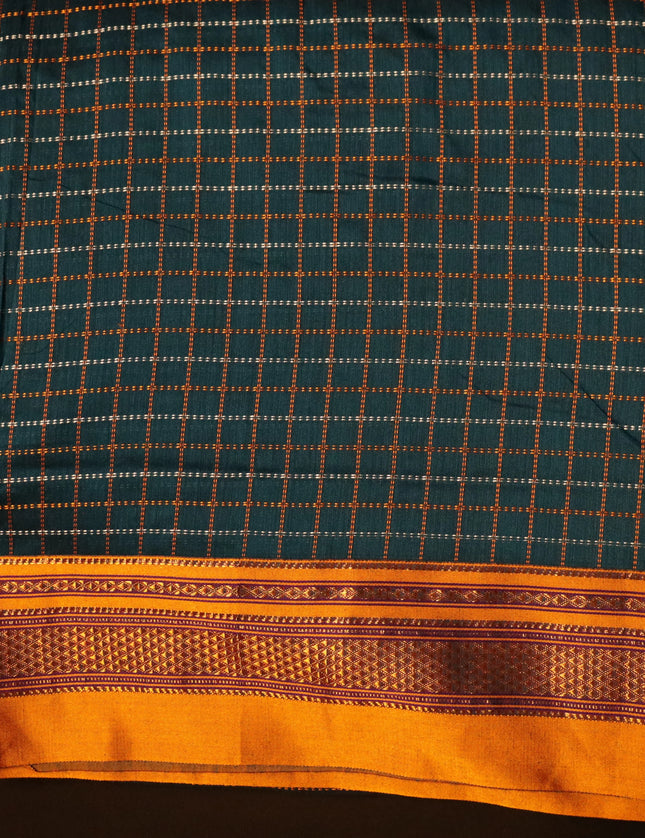 Ilkal Checks 9 yards Sarees