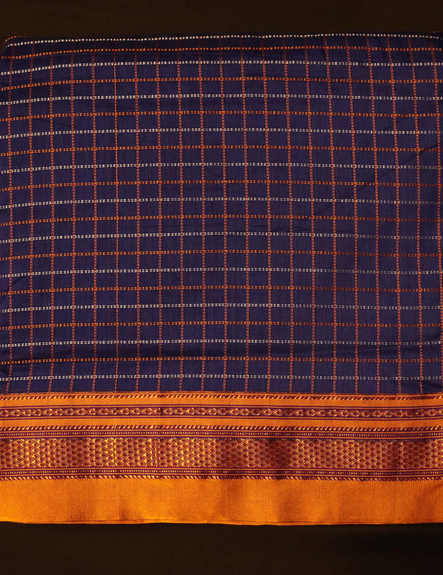 Ilkal Checks 9 yards Sarees
