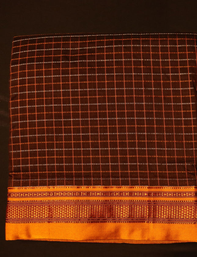 Ilkal Checks 9 yards Sarees