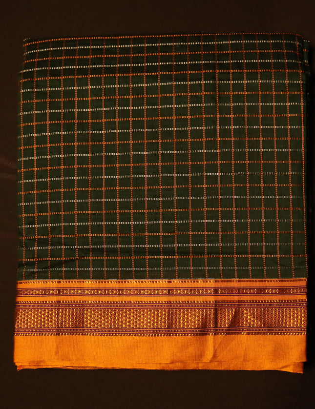 Ilkal Checks 9 yards Sarees