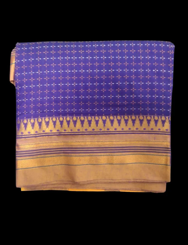 Ilkal plus design with jari border 9 yards Saree