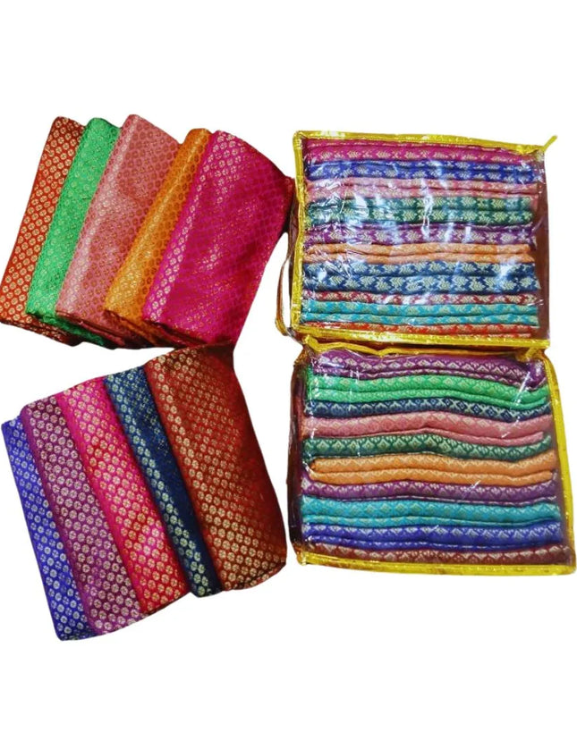 Jacquard Art Silk Blouse PCs 85CM (Pack of 10)