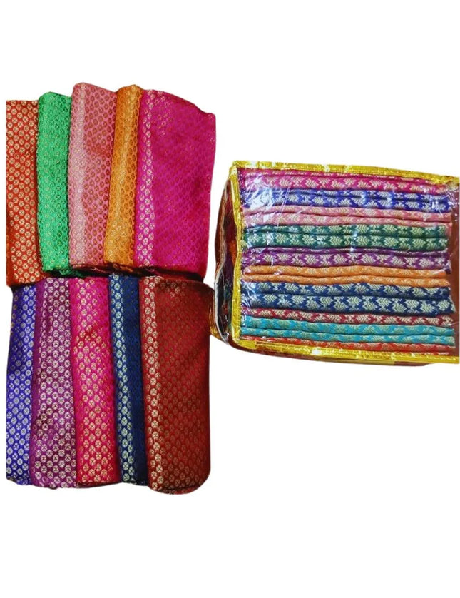 Jacquard Art Silk Blouse PCs 85CM (Pack of 10)