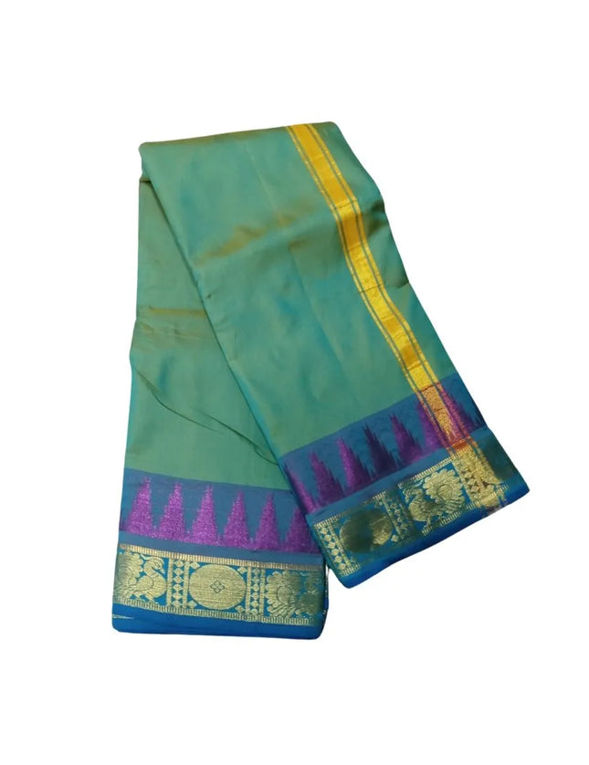 Karishma Art Silk Kids Dhoti With Angavastram-3M+2M