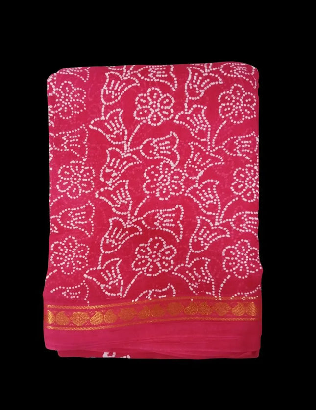 KT Half & Half Cotton Sarees with Jari Border 9 Yards Saree