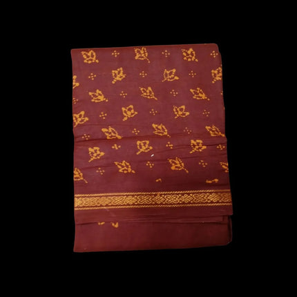 KT Half & Half Cotton Sarees with Jari Border 9 Yards Saree