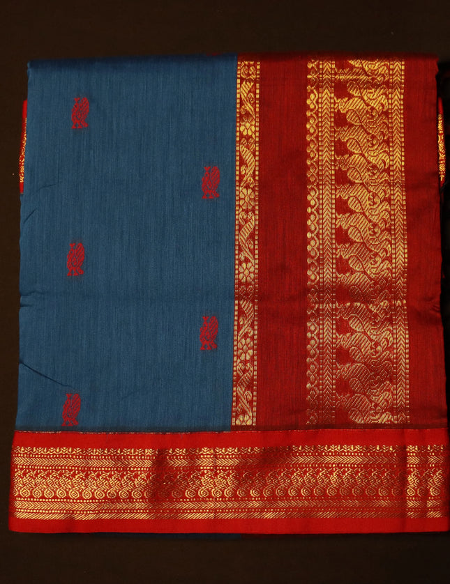 Kalyani Contrast Sarees 9 Yards Sarees