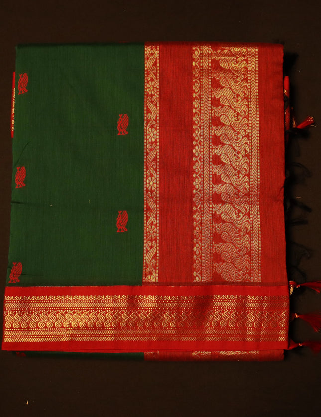 Kalyani Contrast Sarees 9 Yards Sarees