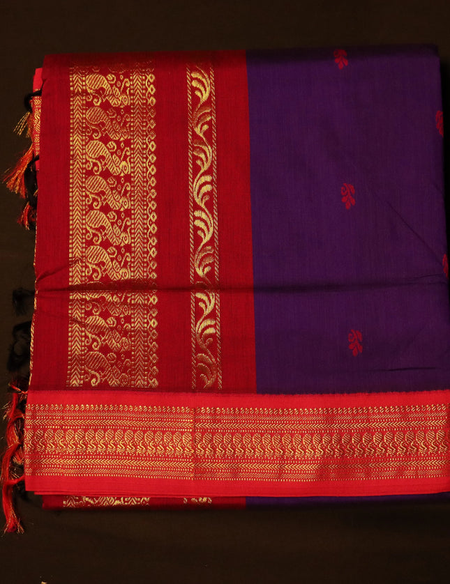 Kalyani Contrast Sarees 9 Yards Sarees