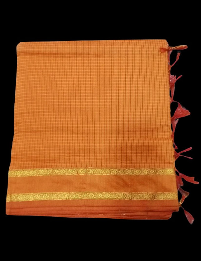 Kalyani Arani Checks 6 yards Sarees