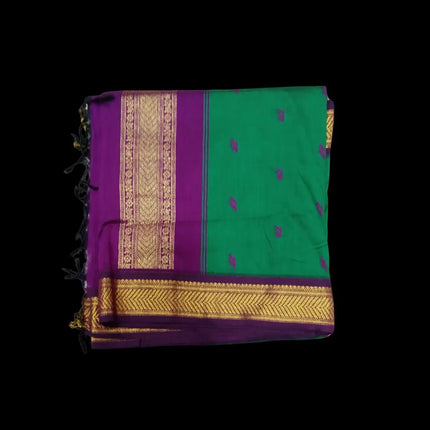 Kalyani Contrast Sarees 9 Yards Sarees