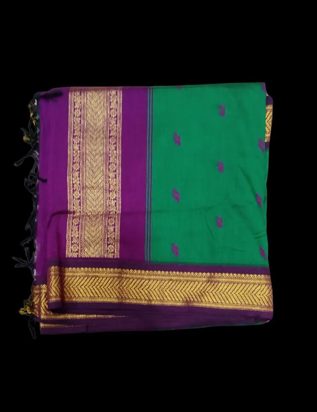 Kalyani Contrast Sarees 9 Yards Sarees