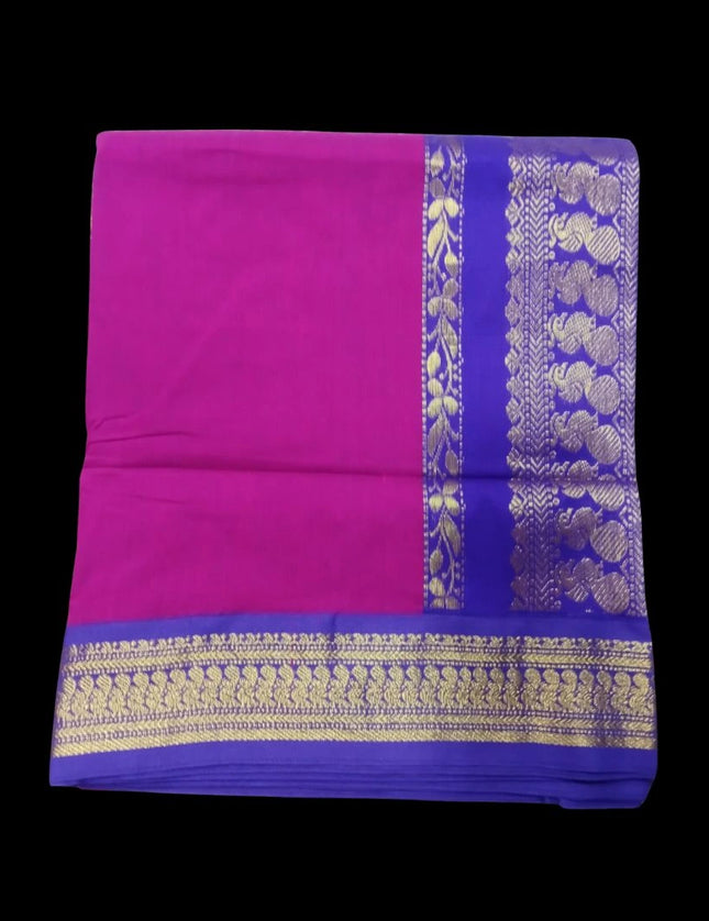 Kalyani Contrast Sarees 9 Yards Sarees