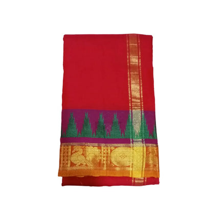 Karishma Art Silk Kids Dhoti With Angavastram-3M+2M