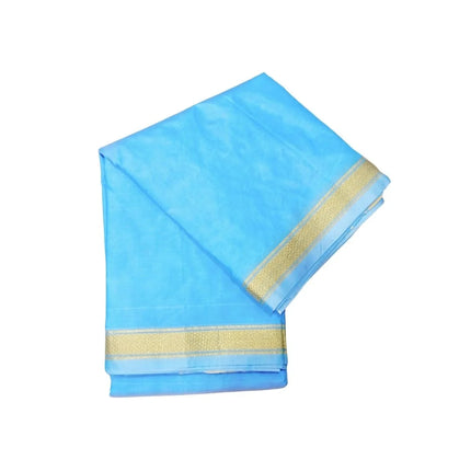 Katlon Boys Madi Art Silk Kids Dhoti With Angavastram-3M+2M