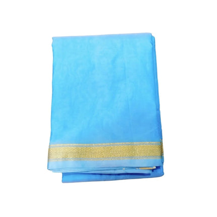 Katlon Boys Madi Art Silk Kids Dhoti With Angavastram-3M+2M
